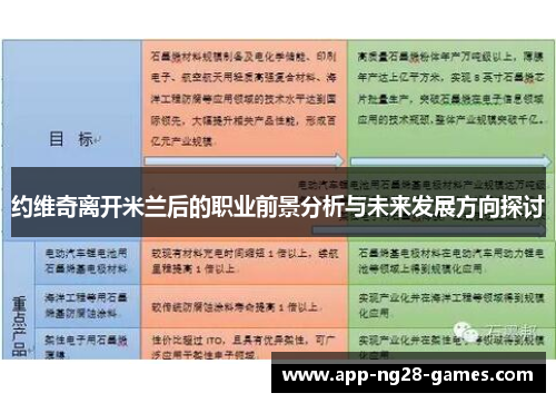 约维奇离开米兰后的职业前景分析与未来发展方向探讨