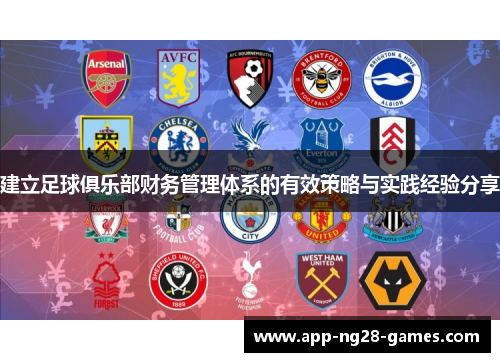 建立足球俱乐部财务管理体系的有效策略与实践经验分享 建立足球俱乐部财务管理体系的有效策略与实践经验分享